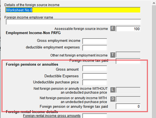 Foreign Pension error